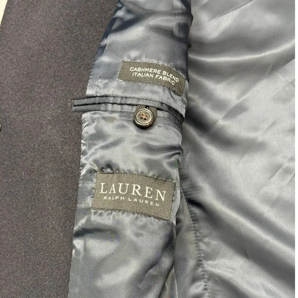 Ralph Lauren Men's Luther Luxury Wool-Blend Overcoat Jacket Size 40L $495